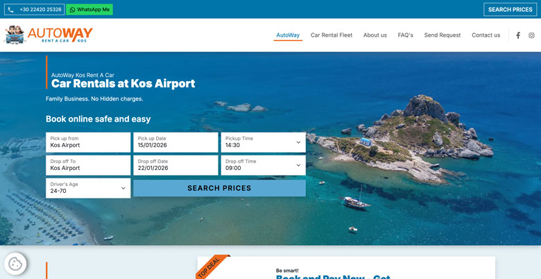 Autoway rent a car in Kos