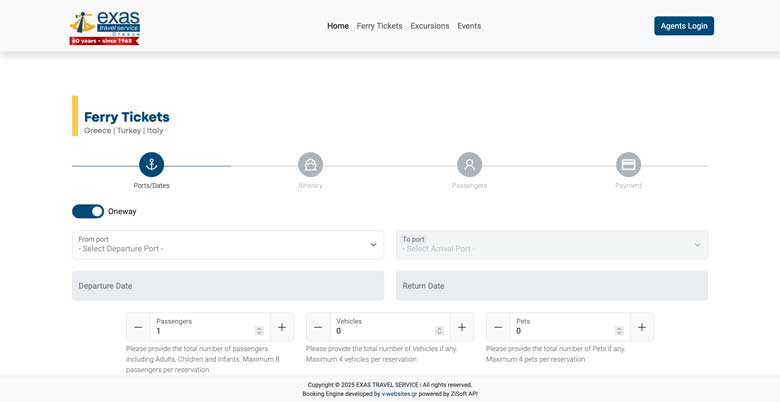Exas Travel Booking Engine